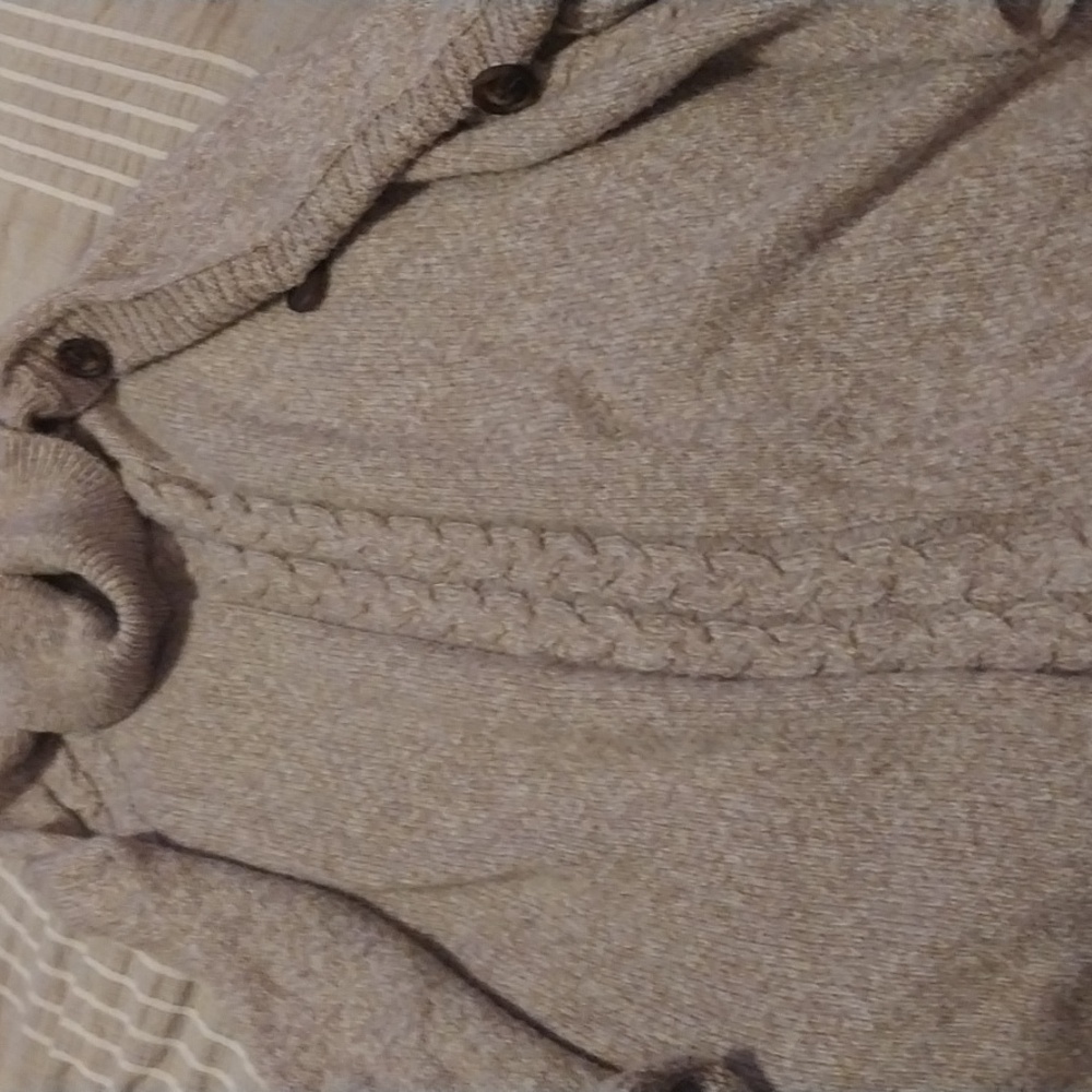 Turtleneck batwing poncho sweater, shein, apricot, xl